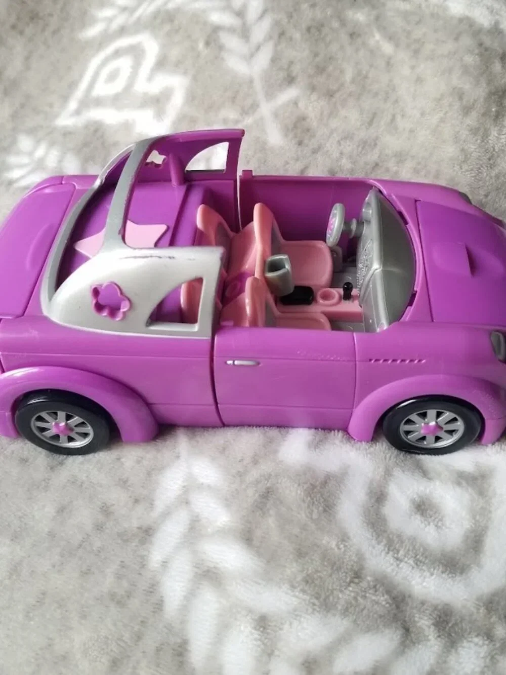 Vintage Polly Pocket Purple Stretch Limo Rock N Pop Convertible Car Y2K